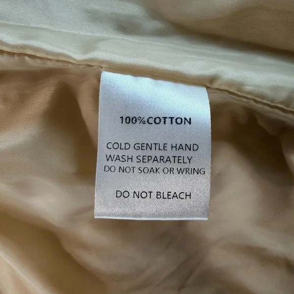 Princess Polly Beige Corduroy Puffer Jacket Women's US 2 Quilted Zip Winter Coat - Picture 5 of 10